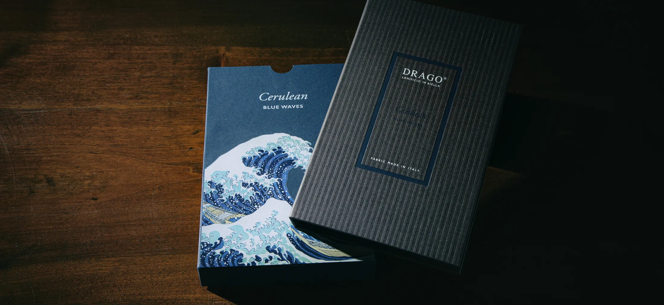 Coffret et brochure DRAGO Cerulean Blue Waves